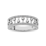 10K White Gold 1/4 Ct.Tw. Diamond Fashion Ring