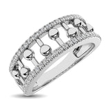 10K White Gold 1/4 Ct.Tw. Diamond Fashion Ring