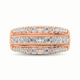 14K Rose Gold 1 Ct.Tw. Diamond Fashion Ring
