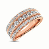 14K Rose Gold 1 1/3 Ct.Tw. Diamond Anniversary Ring