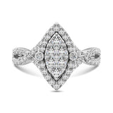 14K White Gold  1 Ct.Tw. Diamond Engagement Ring