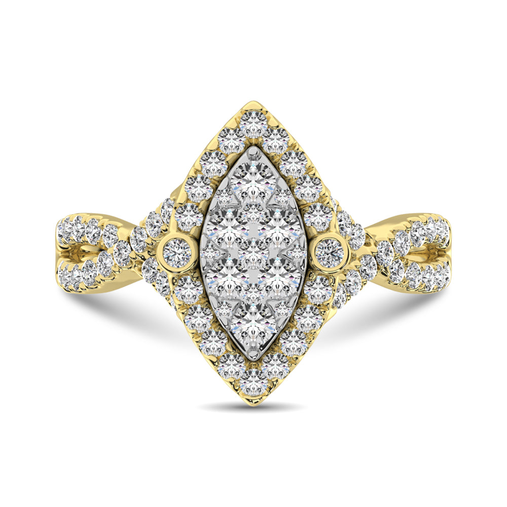 14K Yellow Gold  1 Ct.Tw. Diamond Engagement Ring