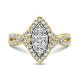 14K Yellow Gold  1 Ct.Tw. Diamond Engagement Ring