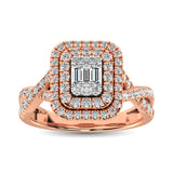 14K Rose Gold  1 Ct.Tw. Diamond Fashion Ring
