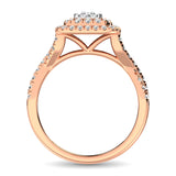 14K Rose Gold  1 Ct.Tw. Diamond Fashion Ring