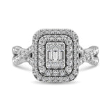 14K White Gold  1 Ct.Tw. Diamond Fashion Ring