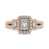 14K Rose Gold  1 Ct.Tw. Diamond Fashion Ring
