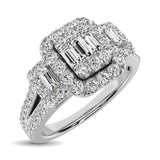 14K White Gold  1 Ct.Tw. Diamond Fashion Ring