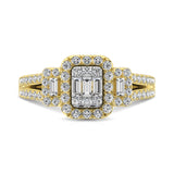 14K Yellow Gold  1 Ct.Tw. Diamond Fashion Ring