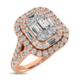14K Rose Gold  1 Ct.Tw. Diamond Fashion Ring