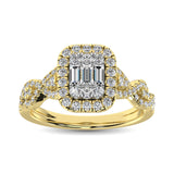 14K Yellow Gold  1 Ct.Tw. Diamond Fashion Ring