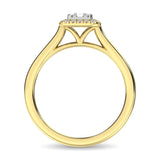 14K Yellow Gold  1/4 Ct.Tw. Diamond Fashion Ring