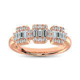 14K Rose Gold  1/2 Ct.Tw. Diamond Fashion Ring
