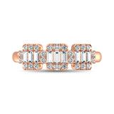 14K Rose Gold  1/2 Ct.Tw. Diamond Fashion Ring