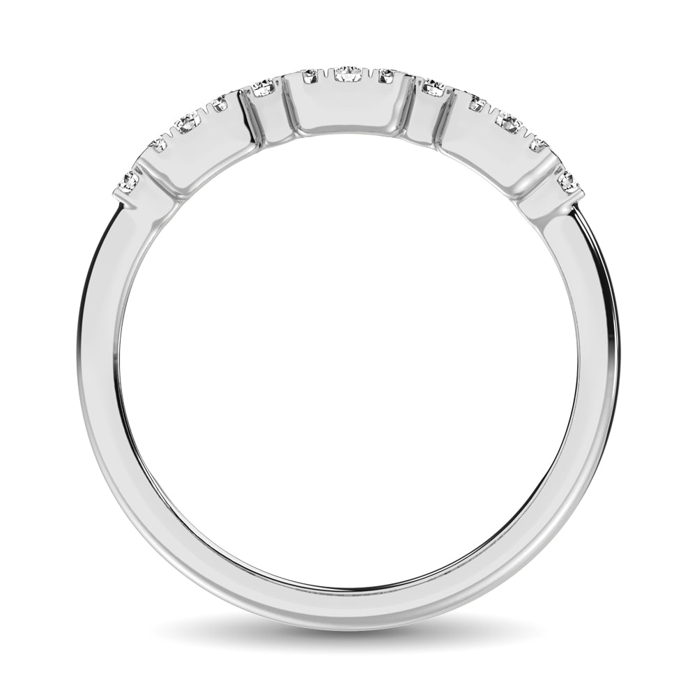 14K White Gold  1/2 Ct.Tw. Diamond Fashion Ring