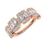 14K Rose Gold  1 Ct.Tw. Diamond Fashion Ring