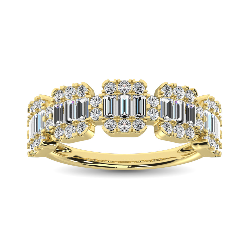 14K Yellow Gold  1 Ct.Tw. Diamond Fashion Ring