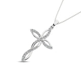 Diamond 1/5 Ct.Tw Twist cross Pendant