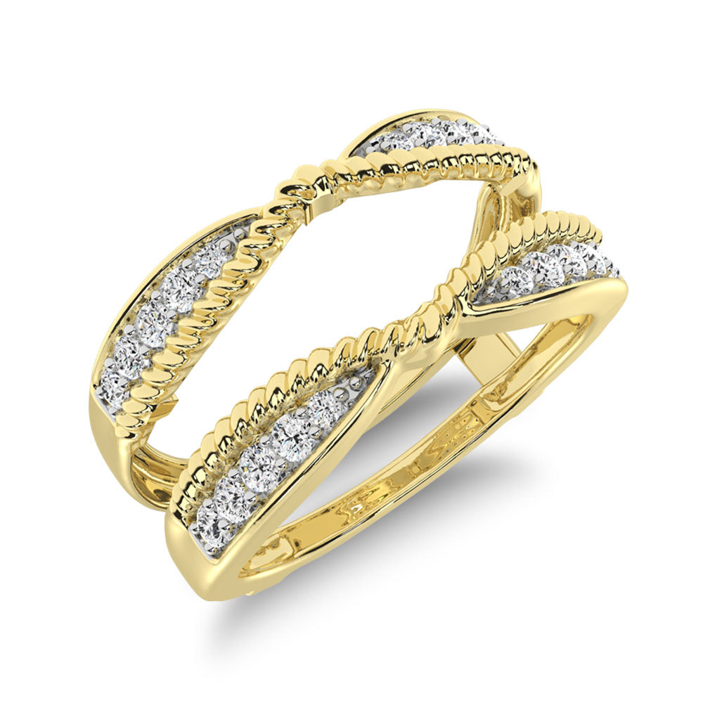 Allison Kaufman Yellow Gold & Diamond Ring Guard 110-437 | McCoy Jewelers |  Bartlesville, OK