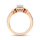 10K Rose Gold 2/5 Ct.Tw. Diamond Bridal Ring