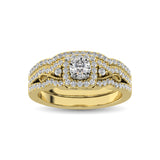 10K Yellow Gold 1/2 Ct.Tw. Diamond Bridal Ring