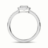 14K White Gold 1/3 Ct.Tw. Diamond Fashion Ring