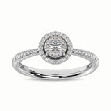 14K White Gold 1/3 Ct.Tw. Diamond Fashion Ring