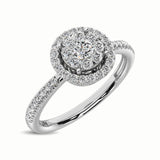 14K White Gold 1/3 Ct.Tw. Diamond Fashion Ring