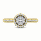 14K Yellow Gold 1/3 Ct.Tw. Diamond Fashion Ring