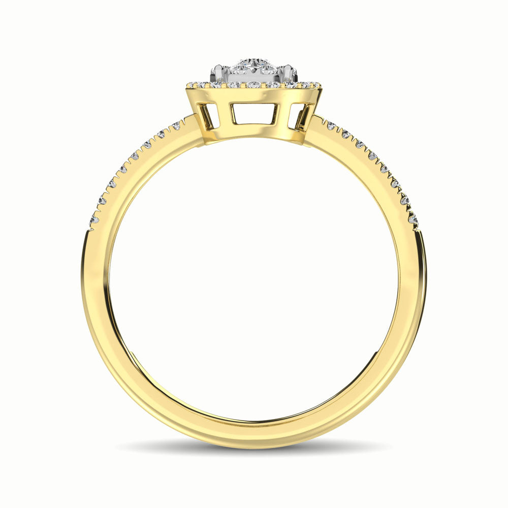 14K Yellow Gold 1/3 Ct.Tw. Diamond Fashion Ring