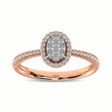 14K Rose Gold 3/8 Ct.Tw. Diamond Fashion Ring
