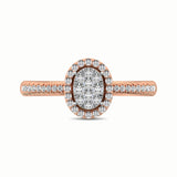 14K Rose Gold 3/8 Ct.Tw. Diamond Fashion Ring
