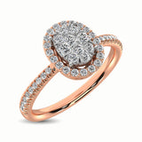 14K Rose Gold 3/8 Ct.Tw. Diamond Fashion Ring