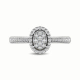 14K White Gold 3/8 Ct.Tw. Diamond Fashion Ring