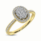 14K Yellow Gold 3/8 Ct.Tw. Diamond Fashion Ring
