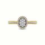 14K Yellow Gold 3/8 Ct.Tw. Diamond Fashion Ring