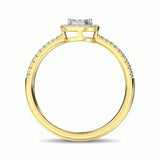14K Yellow Gold 3/8 Ct.Tw. Diamond Fashion Ring