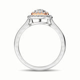 10K Two Tone 1/4 Ct.Tw. Diamond Fashion Ring