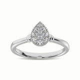 10K White Gold 1/5 Ct.Tw. Diamond Fashion Ring