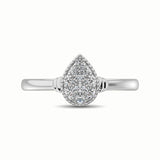 10K White Gold 1/5 Ct.Tw. Diamond Fashion Ring