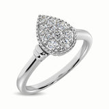 10K White Gold 1/5 Ct.Tw. Diamond Fashion Ring