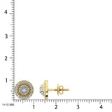 10K Yellow Gold 1/3 Ct.Tw. Diamond Stud Earrings