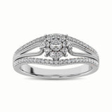10K White Gold 1/3 Ct.Tw. Diamond Engagement Ring