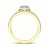 10K Yellow Gold 1/3 Ct.Tw. Diamond Engagement Ring