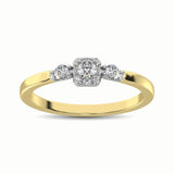 10K Yellow Gold 1/3 Ct.Tw. Diamond Promise Ring