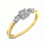 10K Yellow Gold 1/3 Ct.Tw. Diamond Promise Ring