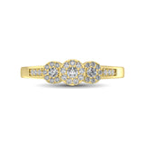 10K Yellow Gold 1/3 Ct.Tw. Diamond Fashion Ring