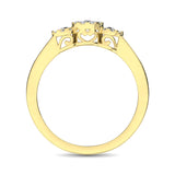 10K Yellow Gold 1/3 Ct.Tw. Diamond Fashion Ring