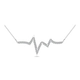 Diamond 1/6 Ct.Tw. Heartbeat Neckalace