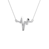 Diamond 1/6 Ct.Tw. Heartbeat Neckalace